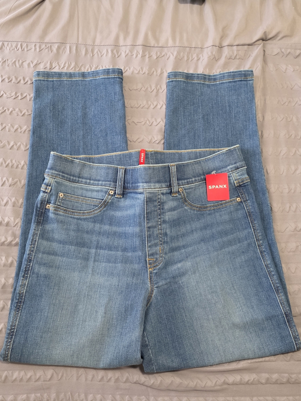 SPANX Vintage Indigo Straight Leg Jeans - Blue